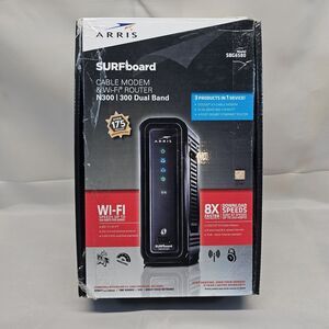 ARRIS Surfboard SBG6580-2 300 Mbps 4 Port Cable Modem and‎ Wi-Fi Router